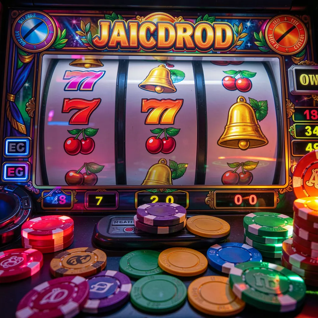 Classic casino slot machine with glowing 777 symbols and scattered gold coins representing big wins and excitement at 930K COM online casino